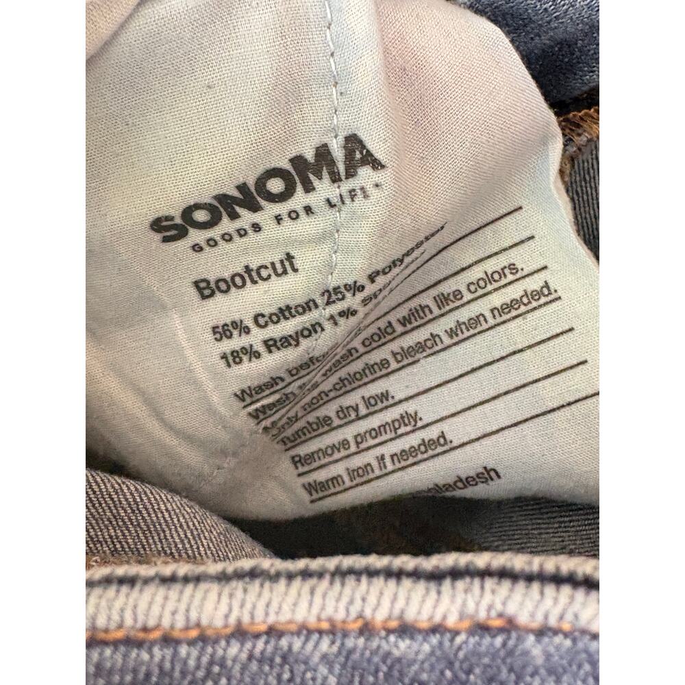 Sonoma Bootcut Jeans 6 6R Medium Wash Denim - Picture 3 of 5